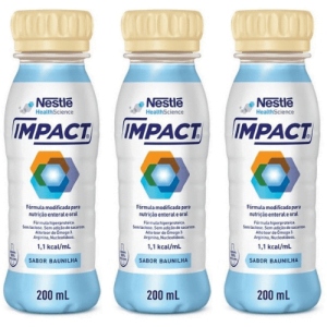 Impact Nestlé Sabor Baunilha 200ml - 3 Unidades