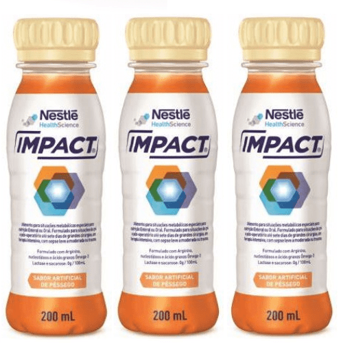 Impact Nestlé Sabor Pêssego 200ml - 3 Unidades