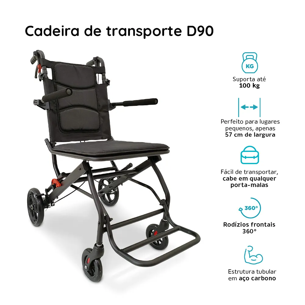 Cadeira de Transporte Dellamed D90 - Imagem 4